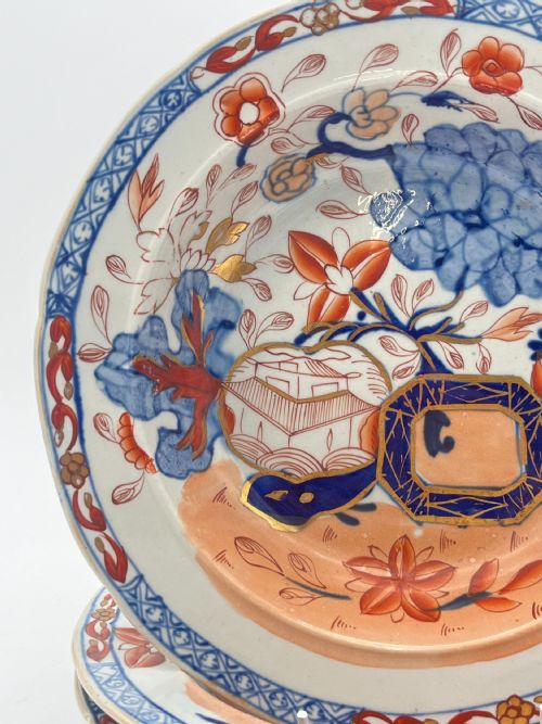 MASONS IRONSTONE DINNER SERVICE IN JAPAN FENCE PATTERN 1820 - ADDITIONAL PHOTO 14