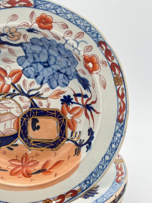 MASONS IRONSTONE DINNER SERVICE IN JAPAN FENCE PATTERN 1820 - ADDITIONAL PHOTO 15