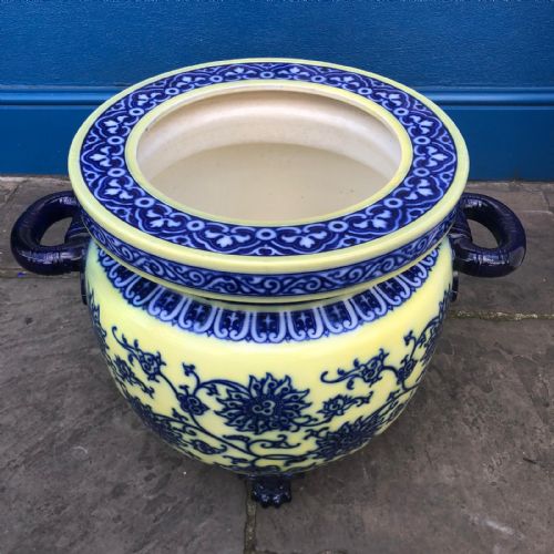 MAJESTIC FLOWBLUE AND CLOBBERED MINTON FISHBOWL 18701880 - ADDITIONAL PHOTO 2