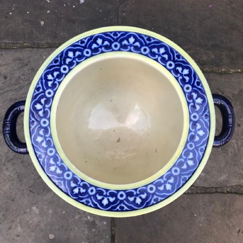 MAJESTIC FLOWBLUE AND CLOBBERED MINTON FISHBOWL 18701880 - ADDITIONAL PHOTO 3