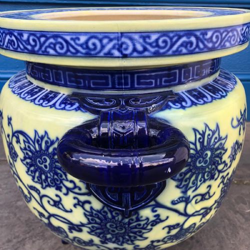 MAJESTIC FLOWBLUE AND CLOBBERED MINTON FISHBOWL 18701880 - ADDITIONAL PHOTO 6