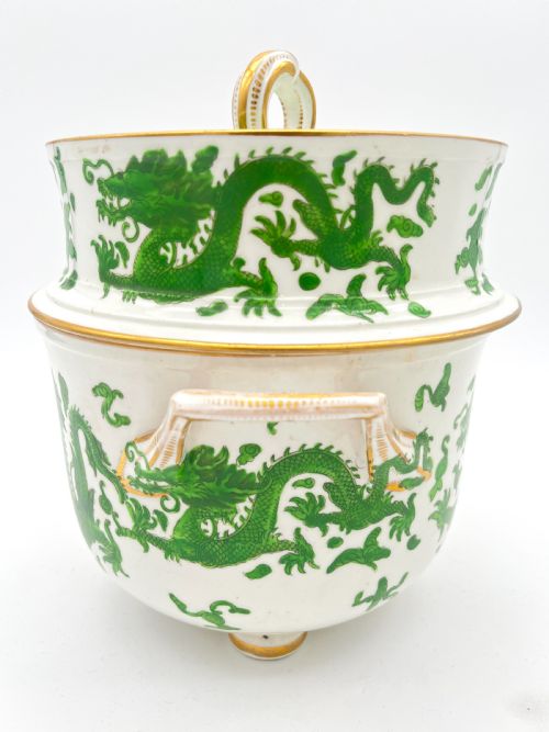 PAIR OF RARE COALPORT PORCELAIN ICE PAILS CIRCA 18051815 - ADDITIONAL PHOTO 4