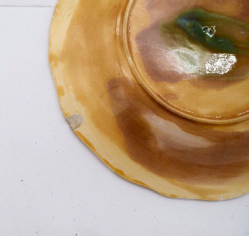 SIX STUNNING COLOURED MAJOLICA DESSERT PLATES FROM 1860 - ADDITIONAL PHOTO 10