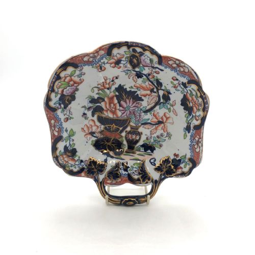 A CHARMING SET OF FIVE TONQUIN CHINA IRONSTONE DESSERT SHAPES FROM 1830 - ADDITIONAL PHOTO 1