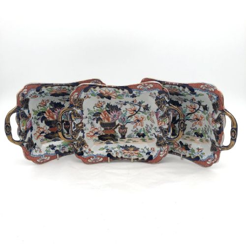 A CHARMING SET OF FIVE TONQUIN CHINA IRONSTONE DESSERT SHAPES FROM 1830 - ADDITIONAL PHOTO 10
