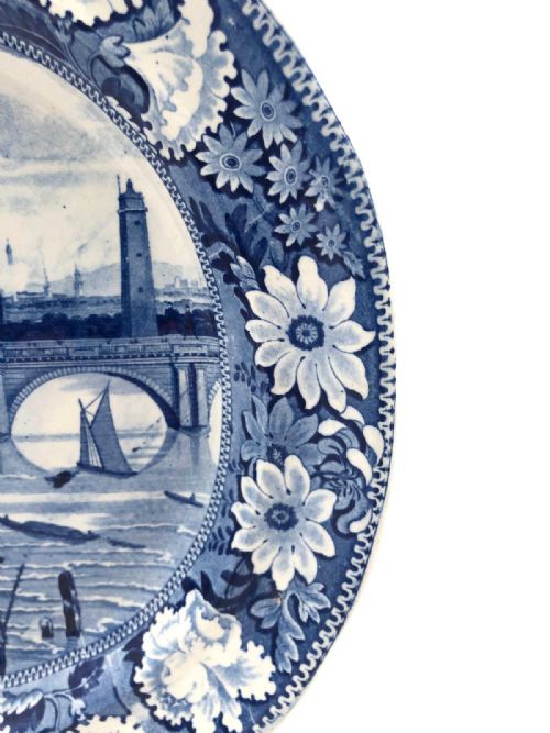 RARE SET OF PLATES AND PLATTER IN LONDON BRIDGE PATTERN 181520 - ADDITIONAL PHOTO 4