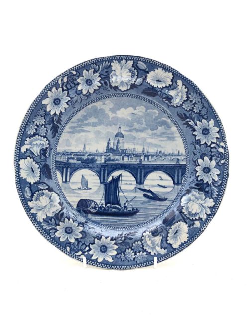 RARE SET OF PLATES AND PLATTER IN LONDON BRIDGE PATTERN 181520 - ADDITIONAL PHOTO 6