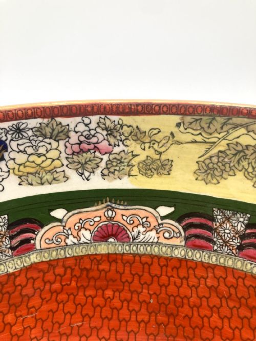 AN EXCEPTIONALLY LARGE RED SCALE MASON'S IRONSTONE PUNCHBOWL CIRCA 1870 - ADDITIONAL PHOTO 12