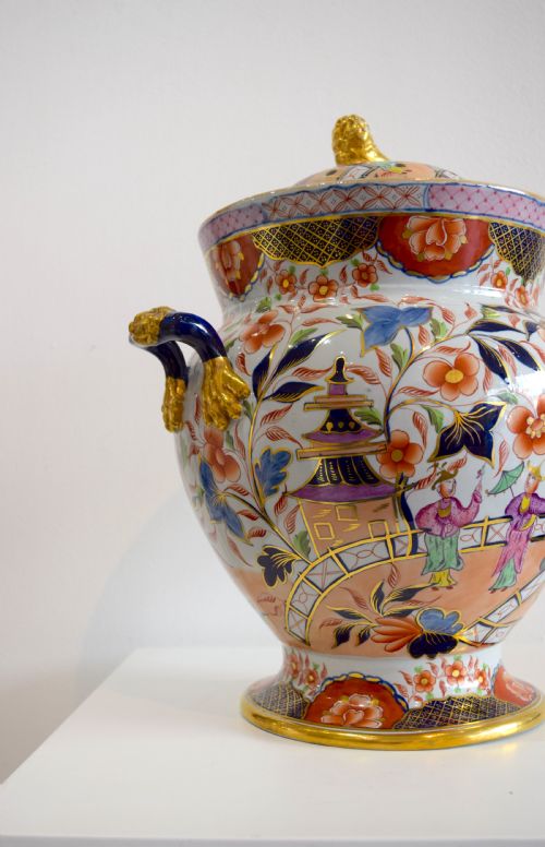 A RARE 1820'S HICKS AND MEIGH IRONSTONE POTPOURRI - ADDITIONAL PHOTO 4