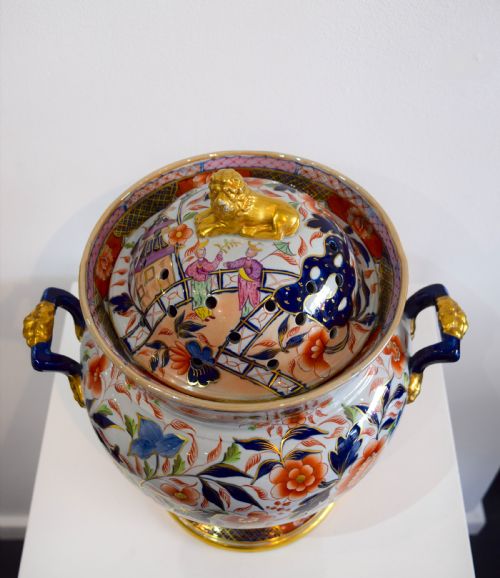 A RARE 1820'S HICKS AND MEIGH IRONSTONE POTPOURRI - ADDITIONAL PHOTO 6
