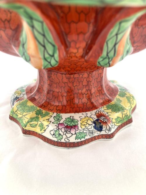 RED SCALE MASONS IRONSTONE FRUIT COMPORT - ADDITIONAL PHOTO 5