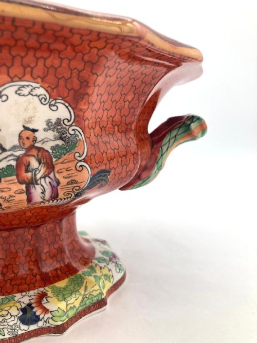 RED SCALE MASONS IRONSTONE FRUIT COMPORT - ADDITIONAL PHOTO 11