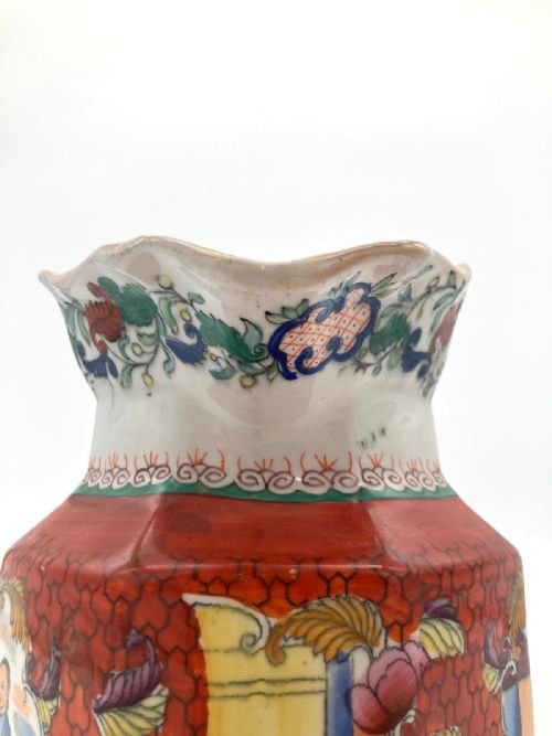 RARE AND RATHER BEAUTIFUL RED SCALE FENTON SHAPED MASONS IRONSTONE JUG 1840 - ADDITIONAL PHOTO 8