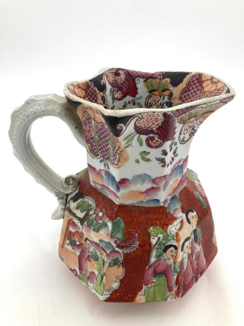 RARE SACRIFICIAL HYDRA SHAPED MASONS IRONSTONE JUG 1820 - ADDITIONAL PHOTO 6