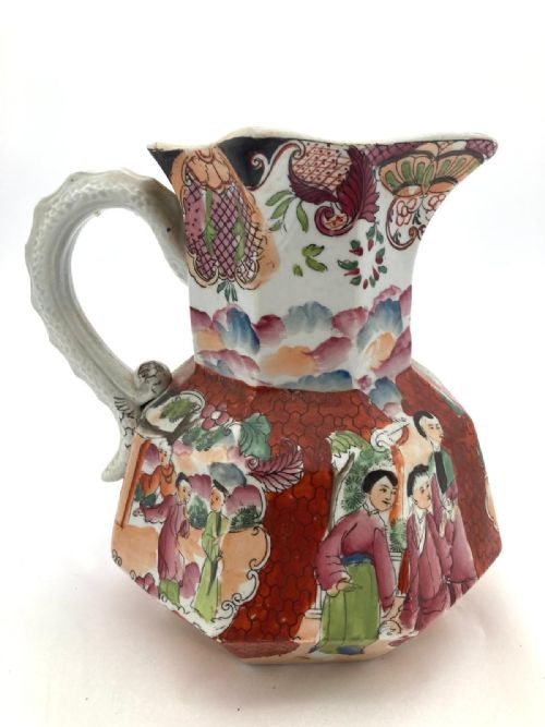 RARE SACRIFICIAL HYDRA SHAPED MASONS IRONSTONE JUG 1820 - ADDITIONAL PHOTO 7