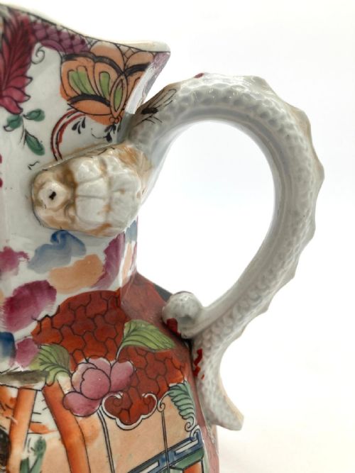 RARE SACRIFICIAL HYDRA SHAPED MASONS IRONSTONE JUG 1820 - ADDITIONAL PHOTO 9