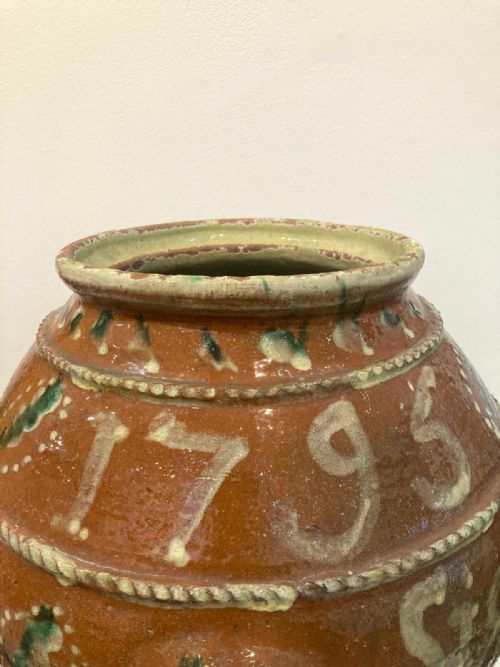 LARGE 18TH CENTURY ITALIAN DRUG JAR 1795 - ADDITIONAL PHOTO 2