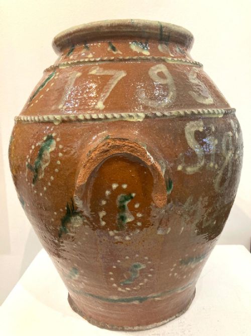 LARGE 18TH CENTURY ITALIAN DRUG JAR 1795 - ADDITIONAL PHOTO 3