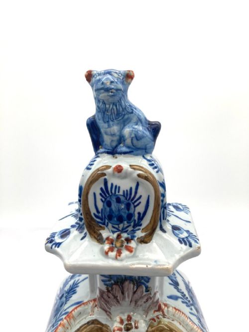 EARLY 19TH CENTURY SUPERB 5 VASE DELFT GARNITURE - ADDITIONAL PHOTO 9