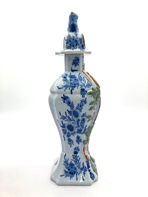 EARLY 19TH CENTURY SUPERB 5 VASE DELFT GARNITURE - ADDITIONAL PHOTO 10
