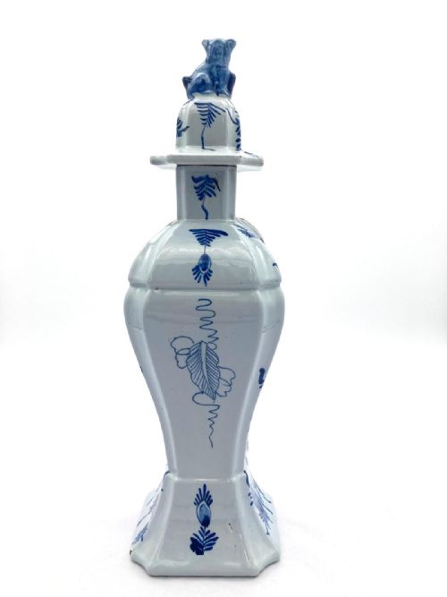 EARLY 19TH CENTURY SUPERB 5 VASE DELFT GARNITURE - ADDITIONAL PHOTO 12