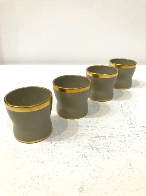 FOUR 1820'S WEDGWOOD DRABWARE EGG CUPS - ADDITIONAL PHOTO 1