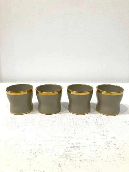 FOUR 1820'S WEDGWOOD DRABWARE EGG CUPS - ADDITIONAL PHOTO 2