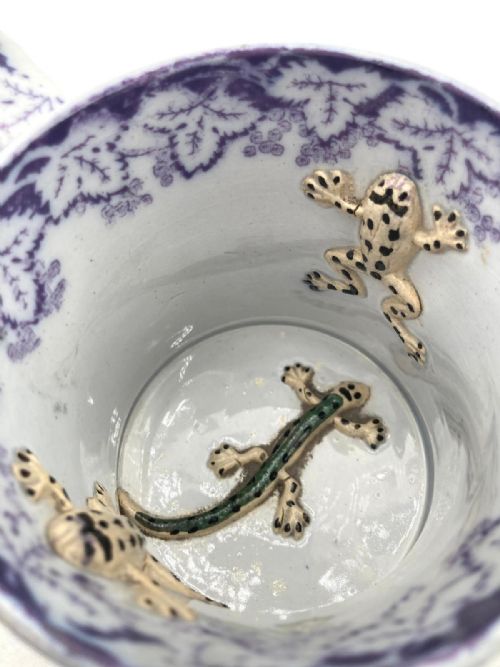 A MULBERRY TRANSFER FROG AND NEWT TWO HANDLED MUG WITH POEM - ADDITIONAL PHOTO 4