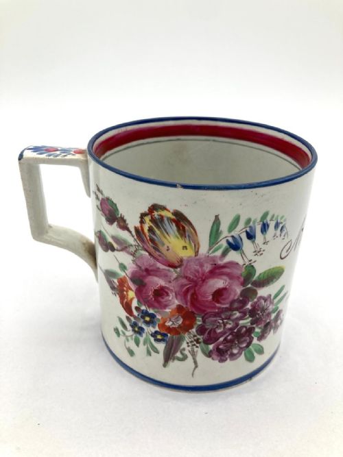 PEARLWARE HANDPAINTED FROG MUG WITH NAME AND DATE 1830 - ADDITIONAL PHOTO 2