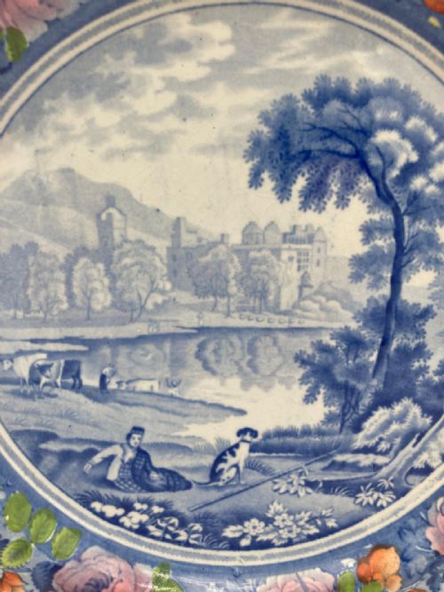 SIX STUNNING MASONS PEARLWARE DINNER PLATES CIRCA 1825 - ADDITIONAL PHOTO 4