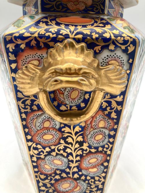 A SENSATIONAL PAIR OF MASON'S IRONSTONE TEMPLE JARS 1820 - ADDITIONAL PHOTO 7