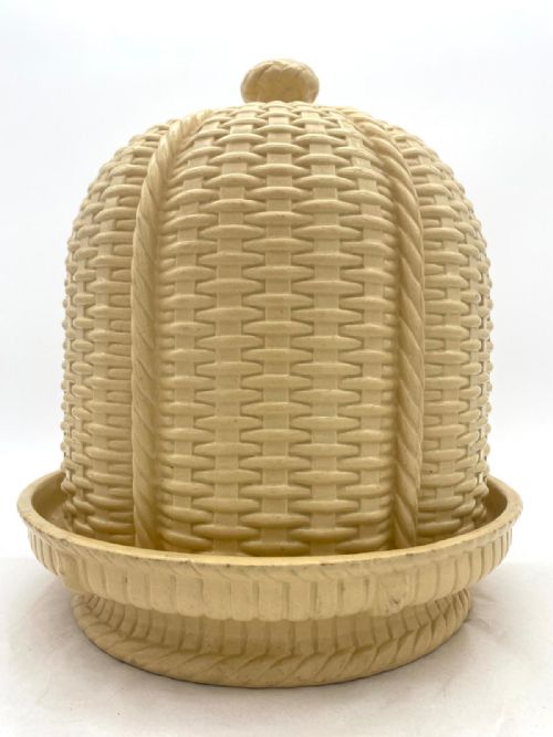 BASKET WEAVE DRABWARE CHEESEDOME CIRCA 1845 - ADDITIONAL PHOTO 2