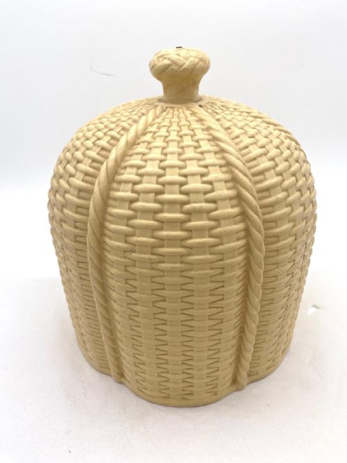 BASKET WEAVE DRABWARE CHEESEDOME CIRCA 1845 - ADDITIONAL PHOTO 3