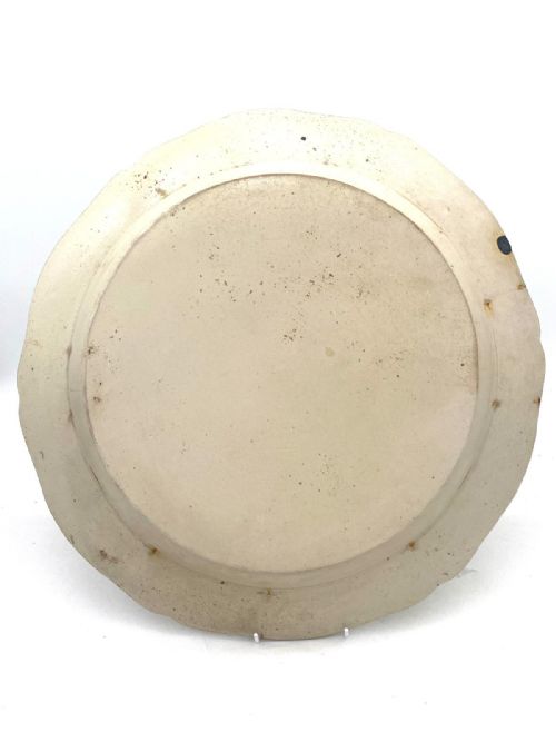 AN EXTREMELY LARGE SALTGLAZED CHARGER CIRCA 1760 - ADDITIONAL PHOTO 2