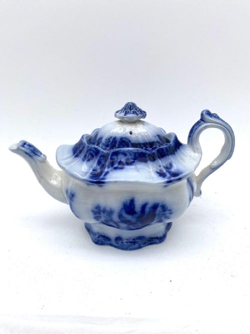 FLOW BLUE CHILD'S TEA SERVICE COPELAND 185060 - ADDITIONAL PHOTO 3
