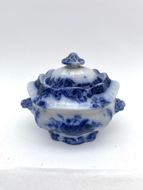 FLOW BLUE CHILD'S TEA SERVICE COPELAND 185060 - ADDITIONAL PHOTO 4