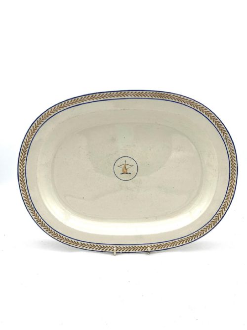 THREE WEDGWOOD CREAMWARE ARMORIAL PLATTERS 178090 - ADDITIONAL PHOTO 2