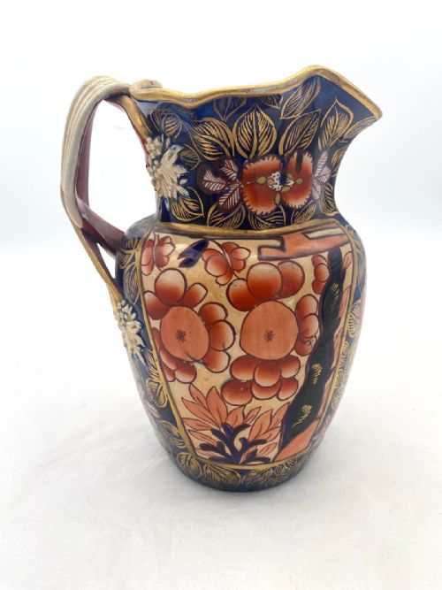 A RARE AND MAJESTIC MASON'S IRONSTONE SCHOOLHOUSE PATTERN JUG CIRCA 1820