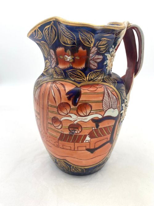 A RARE AND MAJESTIC MASON'S IRONSTONE SCHOOLHOUSE PATTERN JUG CIRCA 1820 - ADDITIONAL PHOTO 1