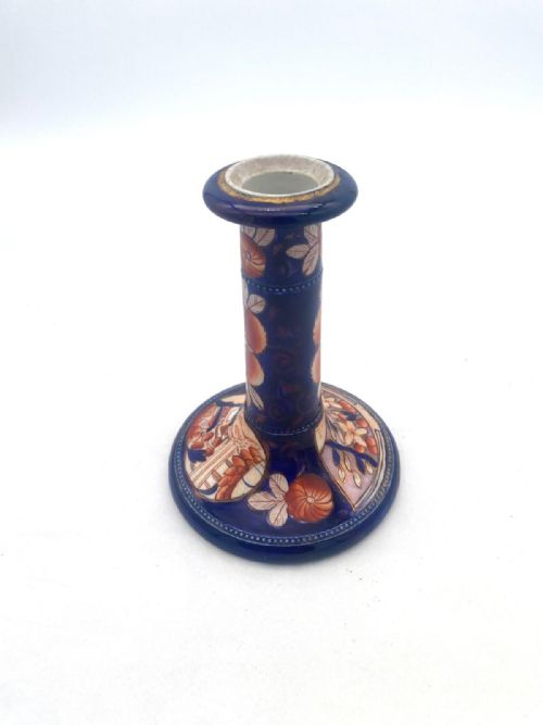 A MASONS IRONSTONE CANDLESTICK CIRCA 1820 IN SCHOOLHOUSE PATTERN - ADDITIONAL PHOTO 1