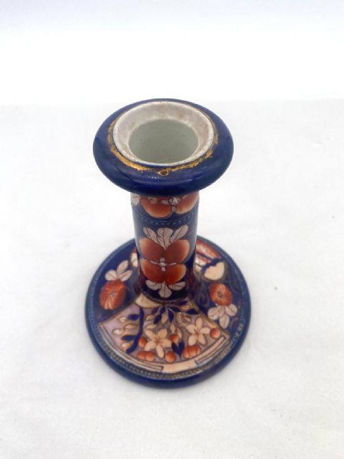 A MASONS IRONSTONE CANDLESTICK CIRCA 1820 IN SCHOOLHOUSE PATTERN - ADDITIONAL PHOTO 2