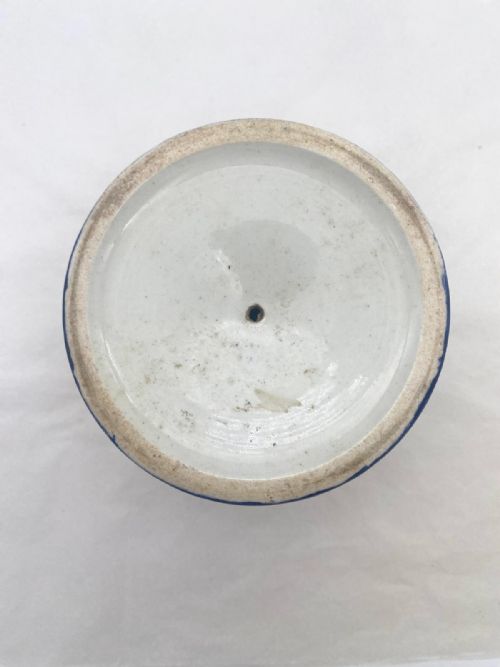 A MASONS IRONSTONE CANDLESTICK CIRCA 1820 IN SCHOOLHOUSE PATTERN - ADDITIONAL PHOTO 3