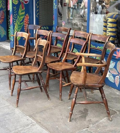 A Set of 10 Early Victorian Chairs