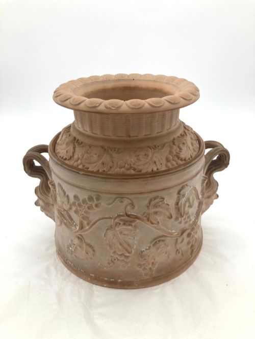 An Extremely Rare Terracotta Davenport Wine Cooler, Circa 1825-35.