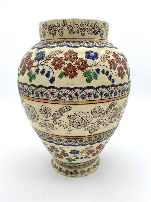 A Late 19th Century Thoune Earthware Vase