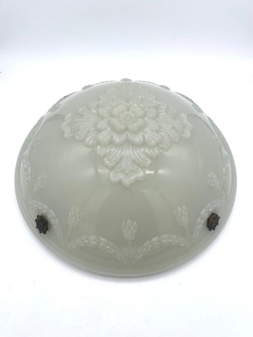 A Moon Glass Late Victorian Hanging Light 1890-1910