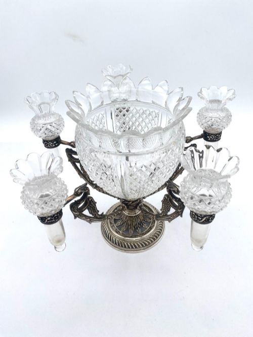 A Rather Beautiful Cut Glass Epergne by Osler, Circa 1870