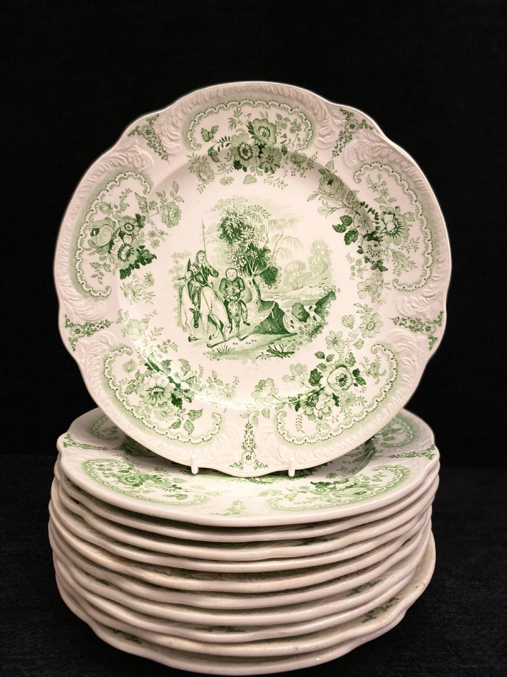 Brameld Transfer Printed Don Quixote Plates (Set of 10)
