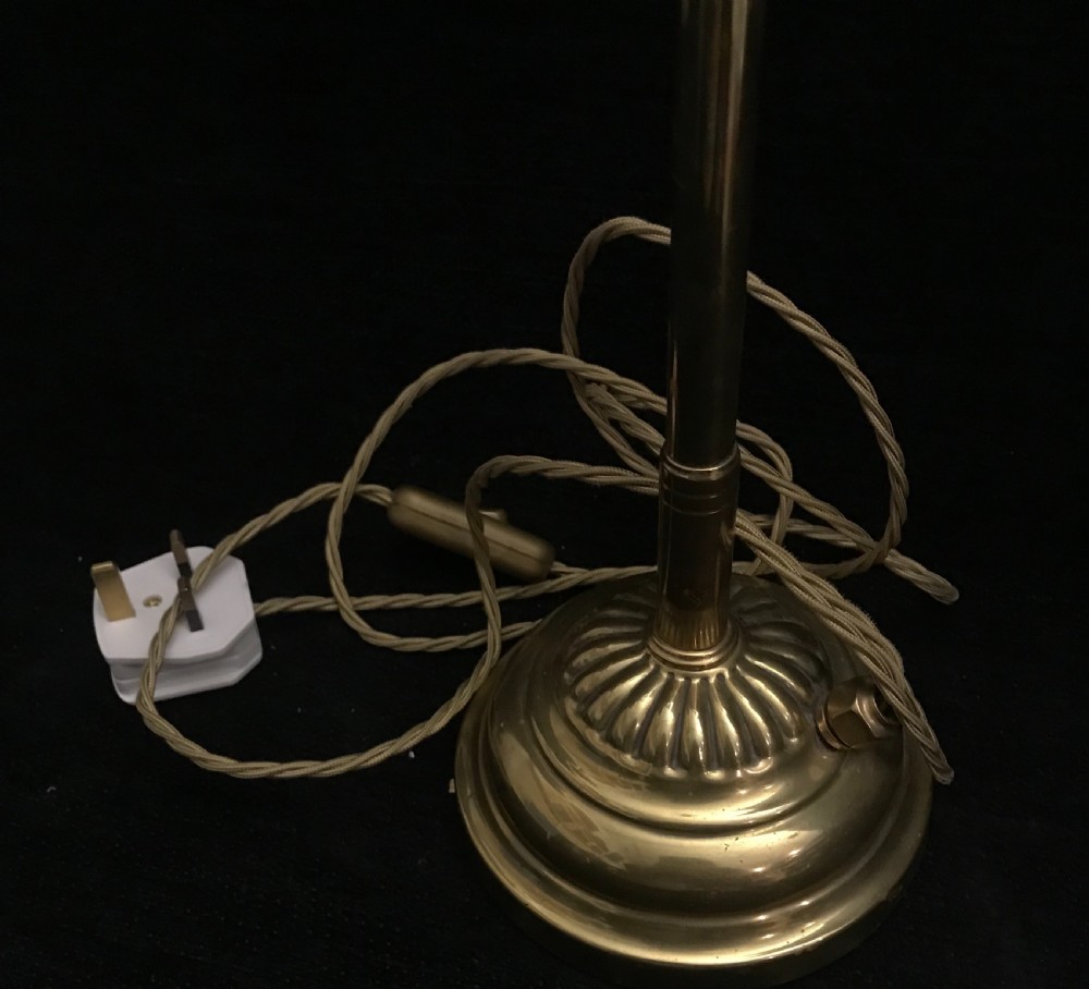Wonderful Duckdill Brass Lamp 1900 View IX