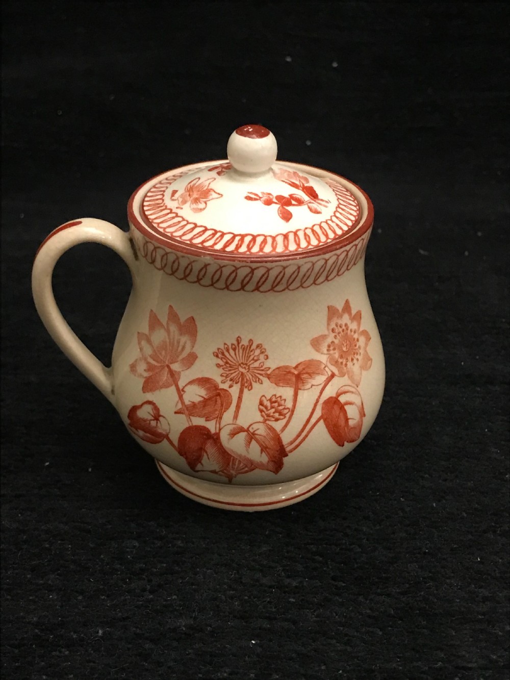 Rare Wedgwood Creamware Mustard Pot 1860-1870 View II